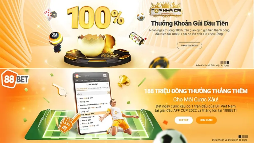 188bet Top nhà cái uy tín tặng tiền