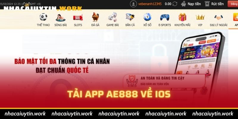 Tải App AE888 về iOS