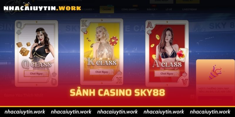 Sảnh Casino SKY88